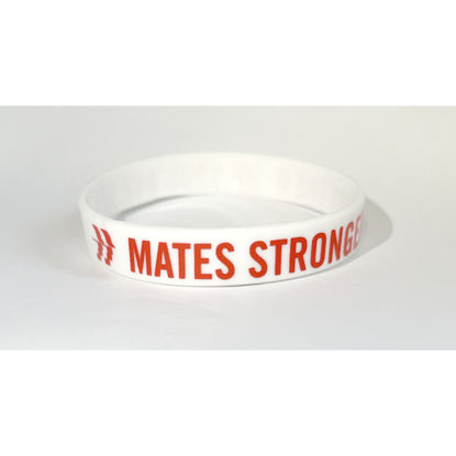 MATES WHITE STRONGER TOGETHER WRISTBANDS