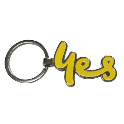 Yes Yellow Keyring