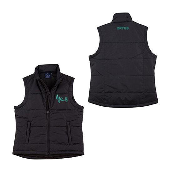 Ladies Black Puffer Vest