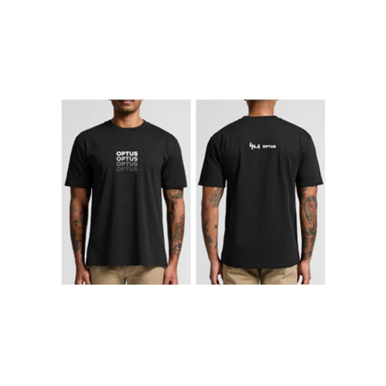 Optus AS Colour Black Shadow Logo Tee Unisex