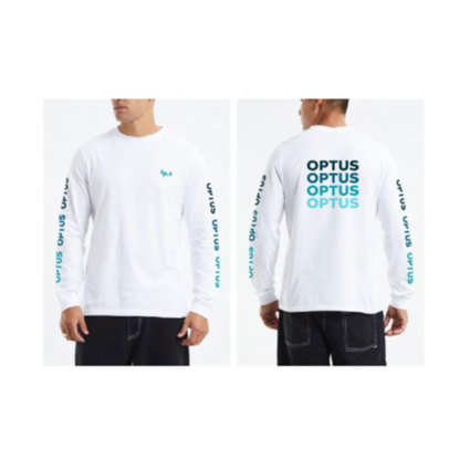 Optus AS Colour White Long Sleeve Tshirt