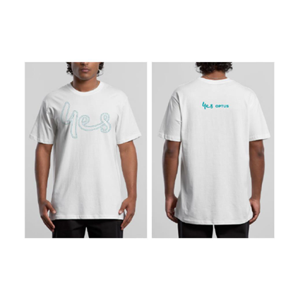 Optus AS Colour White Unisex Tshirt Yes