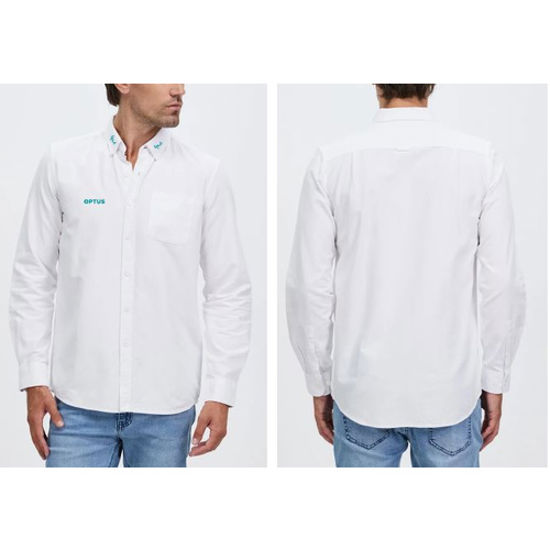 Optus Business Shirt L/S White